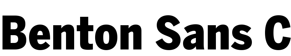 Benton Sans Condensed Black Font Download Free